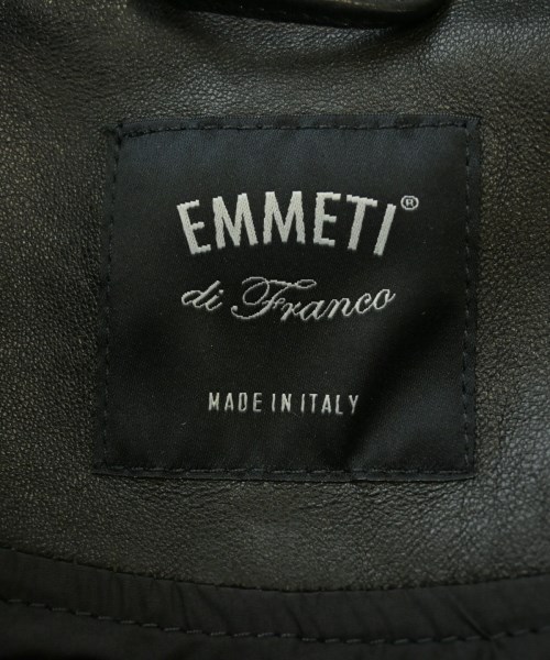 EMMETI（エンメティ）ライダース 黒 サイズ:44(S位) メンズ/2200672629112