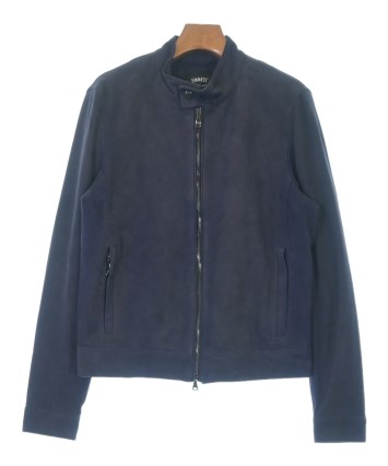 EMMETI エンメティ ブルゾン 46(M位) 茶 【古着】【中古】 EMMETI（エンメティ）ライダース 紺 サイズ:46(M位) メンズ