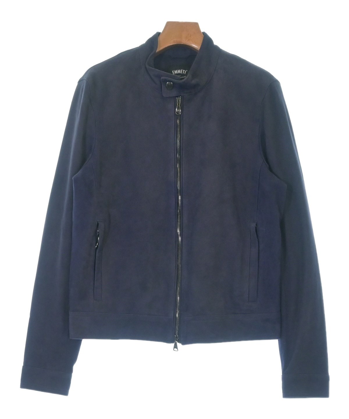 EMMETI - EMMETI エンメティ ライダース 40(M位) 水色 【古着】【中古】 EMMETI（エンメティ）ライダース 紺 サイズ:46(M位) メンズ