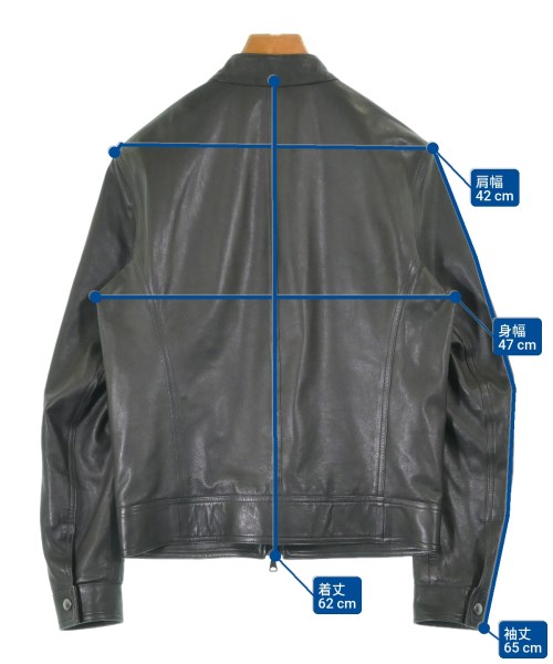 EMMETI（エンメティ）ライダース 黒 サイズ:44(S位) メンズ/2200676495034