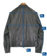 EMMETI（エンメティ）ライダース 黒 サイズ:44(S位) メンズ/2200676495034