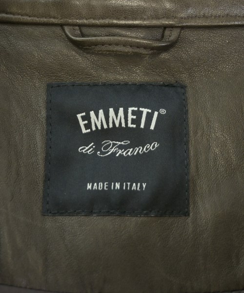 EMMETI（エンメティ）ライダース 茶 サイズ:50(XL位) メンズ/2200636417267