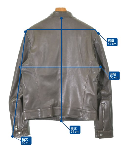 EMMETI（エンメティ）ライダース 茶 サイズ:50(XL位) メンズ/2200636417267