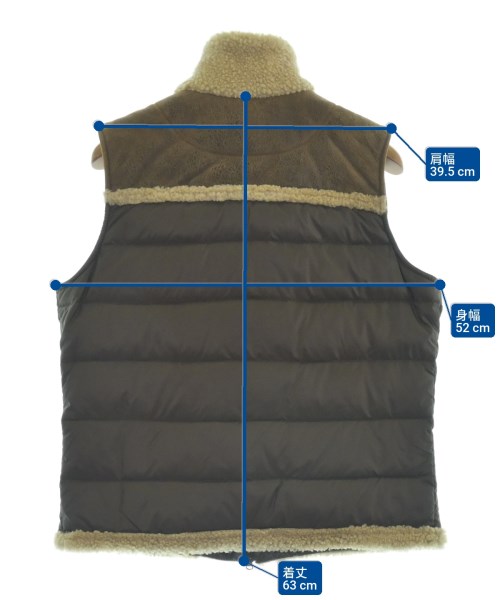 EMMETI（エンメティ）ダウンジャケット/ダウンベスト 茶 サイズ:48(L位) メンズ/2200652117066