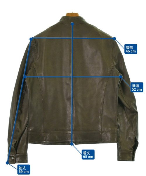 EMMETI（エンメティ）ライダース 茶 サイズ:48(L位) メンズ/2200646499109