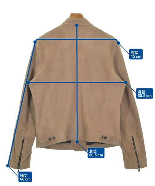 EMMETI（エンメティ）ライダース ベージュ サイズ:48(L位) メンズ/2200669121049