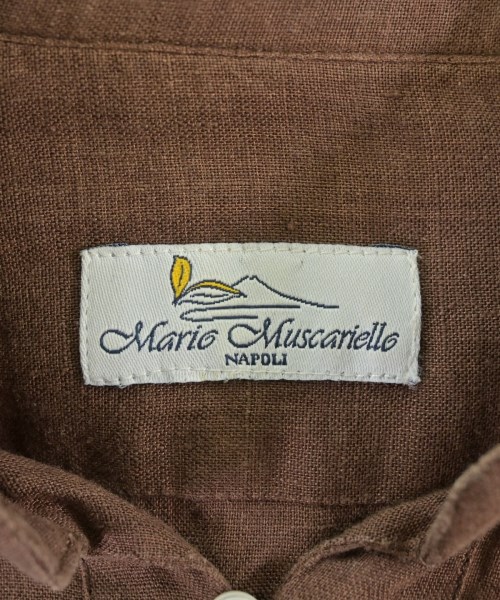 Mario Muscariello（マリオムスカリエッロ）カジュアルシャツ 茶 サイズ:XS メンズ/2200686297048