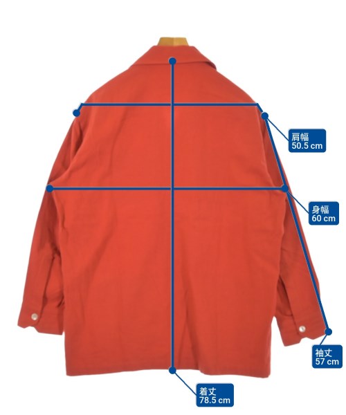 Salvatore Piccolo（サルバトーレピッコロ）カジュアルシャツ 赤 サイズ:M メンズ/2200625715046