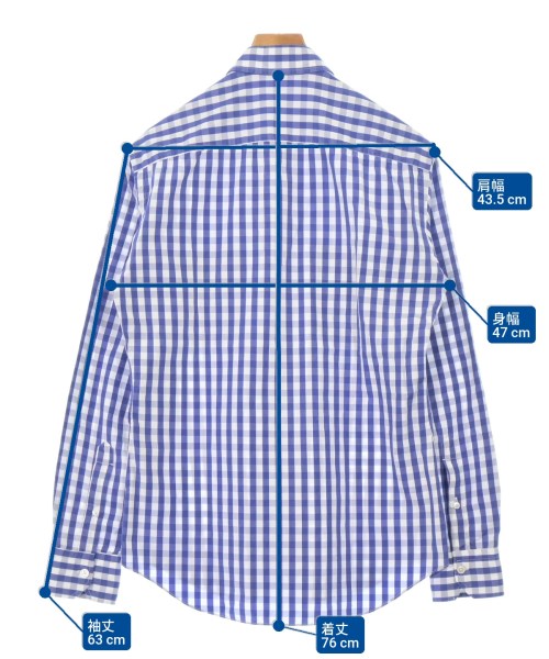 Salvatore Piccolo（サルバトーレピッコロ）カジュアルシャツ 青 サイズ:39(M位) メンズ/2200680473011