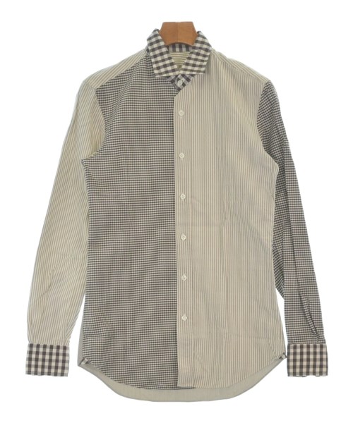 Salvatore Piccolo(サルバトーレピッコロ)カジュアルシャツ 茶 サイズ:37(XS位)/2200661276051