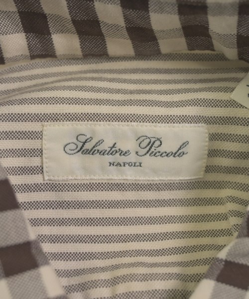 Salvatore Piccolo（サルバトーレピッコロ）カジュアルシャツ 茶 サイズ:37(XS位) メンズ/2200661276051