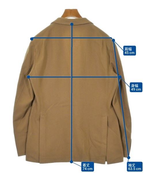 TAGLIATORE（タリアトーレ）テーラードジャケット 茶 サイズ:50(XL位) メンズ/2200644877084