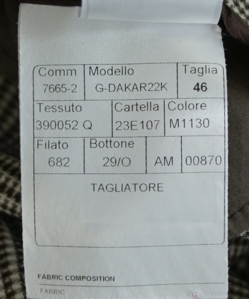 TAGLIATORE（タリアトーレ）テーラードジャケット 茶 サイズ:46(M位) メンズ/2200628213037