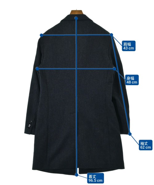 TAGLIATORE（タリアトーレ）チェスターコート 紺 サイズ:46(M位) メンズ/2200633410025