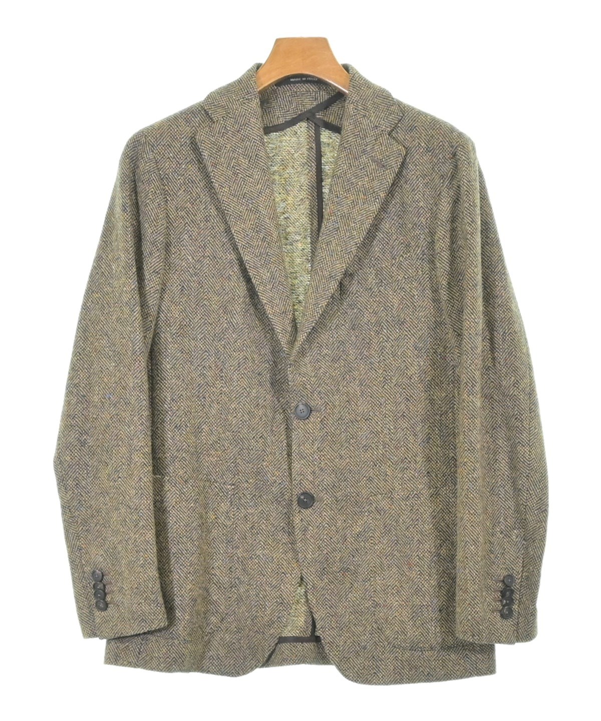 TAGLIATORE リネン混 テーラードジャケット アンコン 44 ベージュ TAGLIATORE（タリアトーレ）テーラードジャケット ベージュ