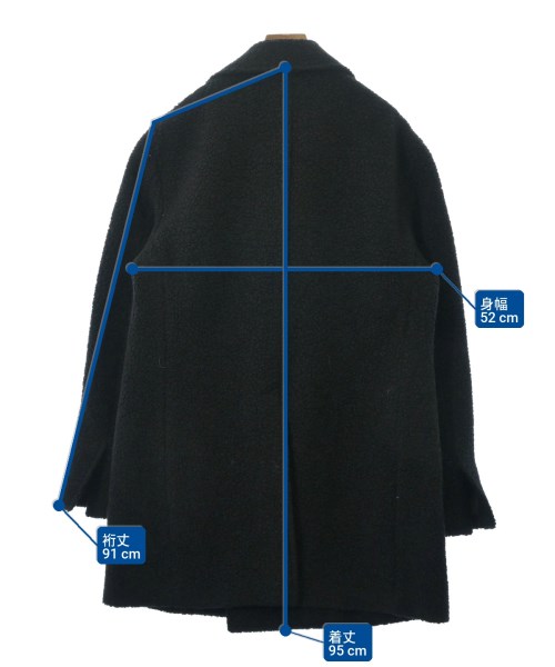 TAGLIATORE（タリアトーレ）ピーコート 黒 サイズ:50(XL位) メンズ/2200675062039