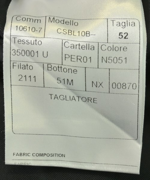 TAGLIATORE（タリアトーレ）チェスターコート 黒 サイズ:52(XXL位) メンズ/2200693949121