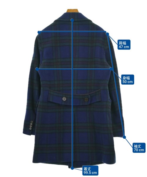 TAGLIATORE（タリアトーレ）ピーコート 紺 サイズ:46(M位) メンズ/2200657383176