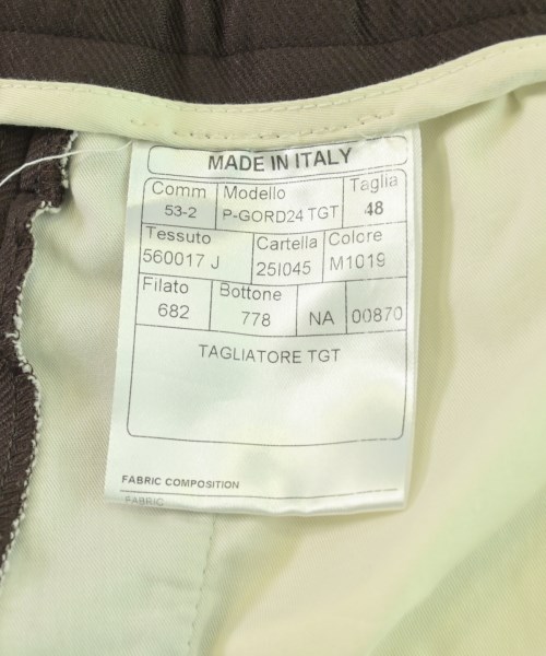 TAGLIATORE（タリアトーレ）スラックス 茶 サイズ:48(L位) メンズ/2200725393052