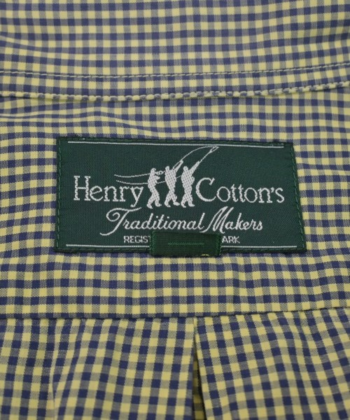 Henry Cotton's（ヘンリーコットンズ）カジュアルシャツ 黄 サイズ:41(XL位) メンズ/2200618010097