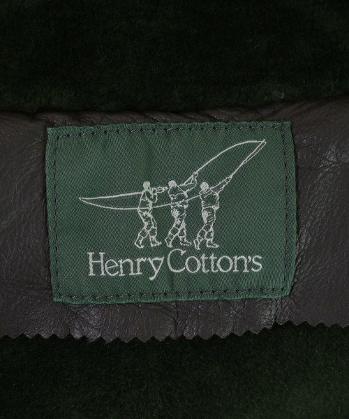Henry Cotton's（ヘンリーコットンズ）ムートンコート 緑 サイズ:M メンズ/2200623523025