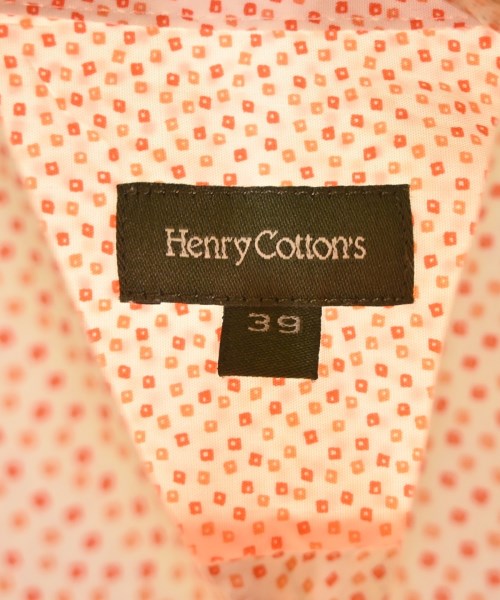 Henry Cotton's（ヘンリーコットンズ）カジュアルシャツ ピンク サイズ:39(M位) メンズ/2200680833068