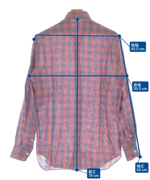 Maria Santangelo（マリアサンタンジェロ）カジュアルシャツ 赤 サイズ:M メンズ/2200659938077