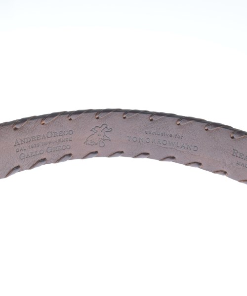 ANDREA GRECO（アンドレアグレコ）ベルト 茶 サイズ:80 メンズ/2200614778212