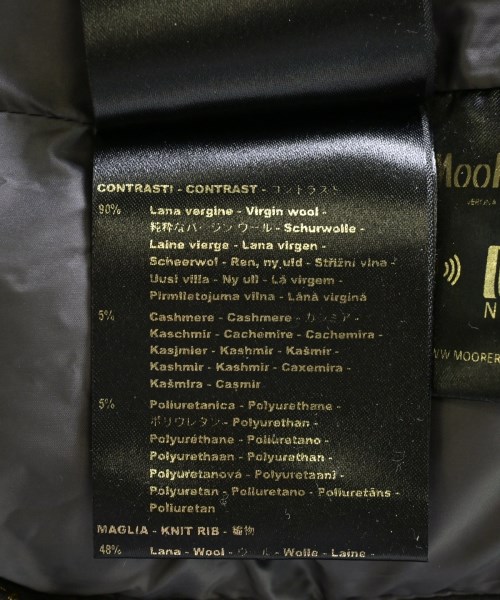 MooRER（ムーレー）ダウンジャケット/ダウンベスト 黒 サイズ:44(S位) メンズ/2200631530015