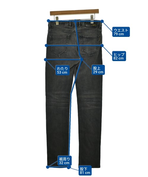 MooRER（ムーレー）デニムパンツ 黒 サイズ:31(M位) メンズ/2200695142094