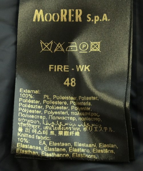 MooRER（ムーレー）ダウンジャケット/ダウンベスト 黒 サイズ:48(L位) メンズ/2200695889036