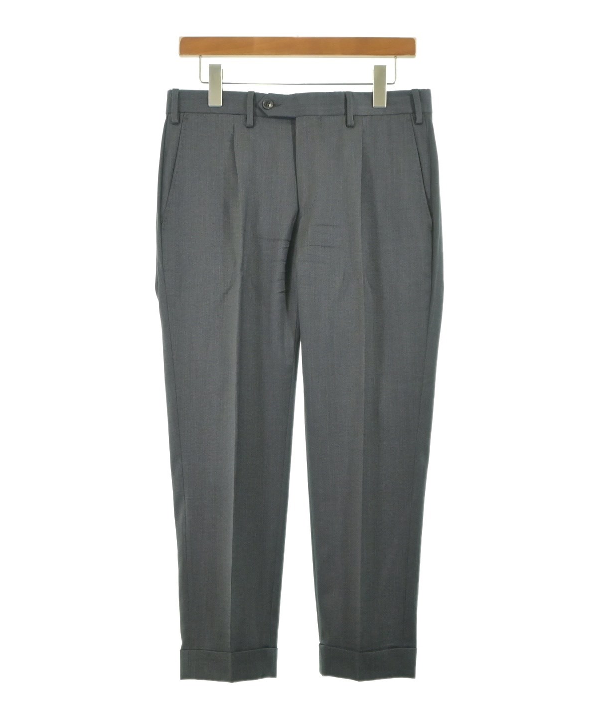 未使用品　germano ロロピアーナ　ウールスラックス　グレー　46 新品】GERMANO ウールスラックス グレー 46ナノユニバース - メルカリ