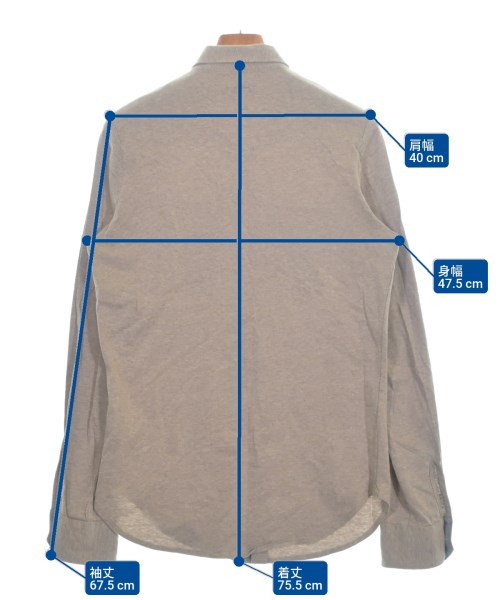 eleventy（イレブンティ）カジュアルシャツ ベージュ サイズ:S メンズ/2200639926032