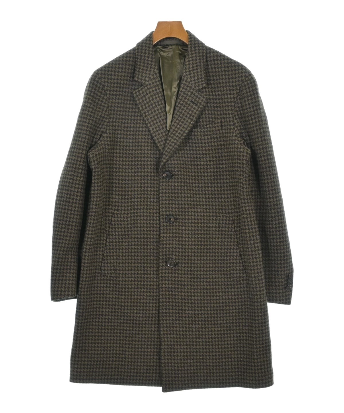 CARUSO（カルーゾ）チェスターコート 茶 サイズ:48(L位) メンズ