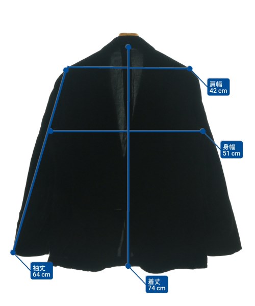 CARUSO（カルーゾ）ジャケット 黒 サイズ:50(XL位) メンズ/2200616559123