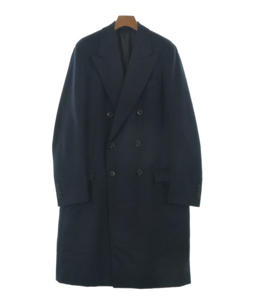 CARUSO(カルーゾ)チェスターコート 紺 サイズ:46(M位)/2200656735013
