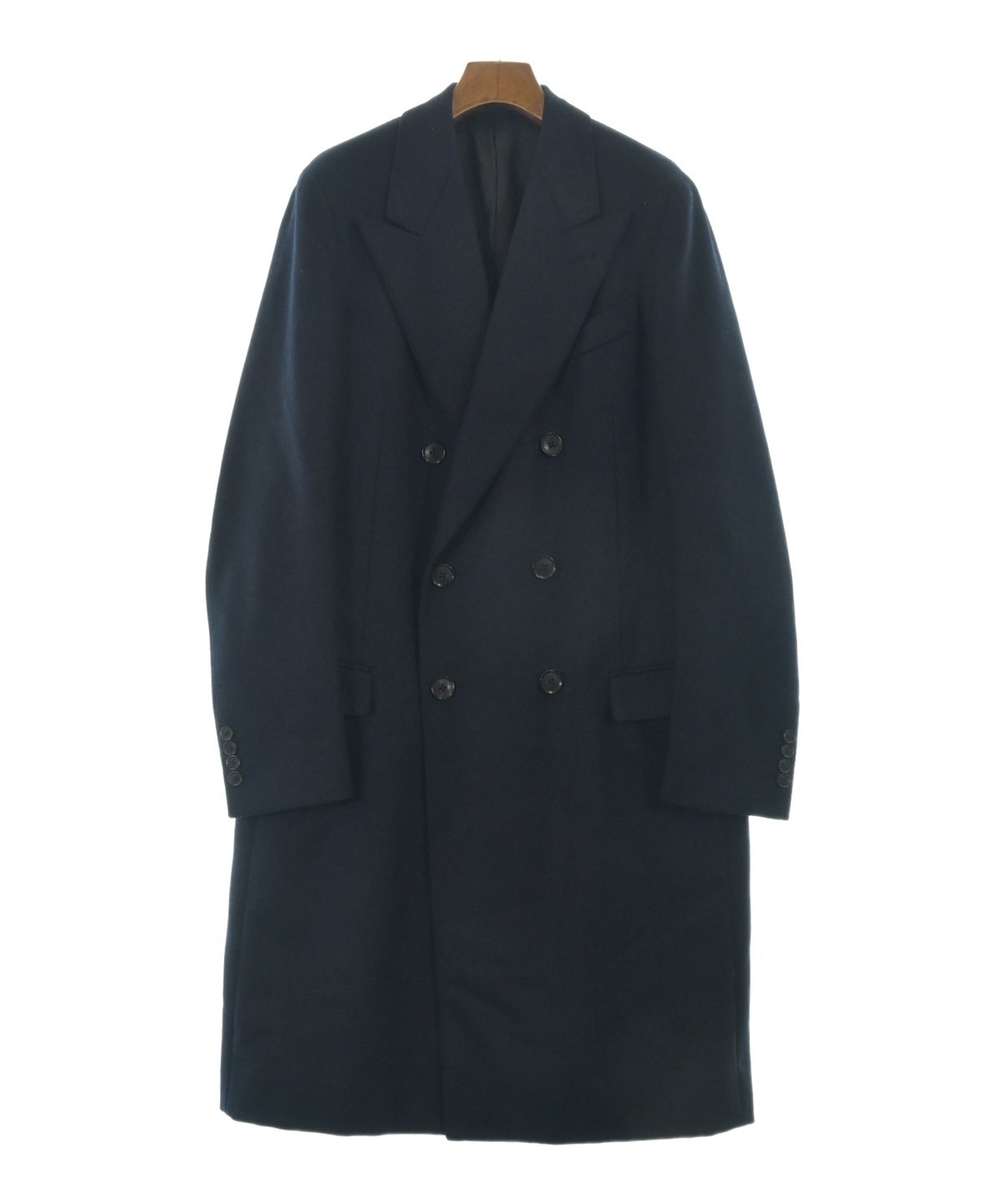 CARUSO（カルーゾ）チェスターコート 紺 サイズ:46(M位) メンズ