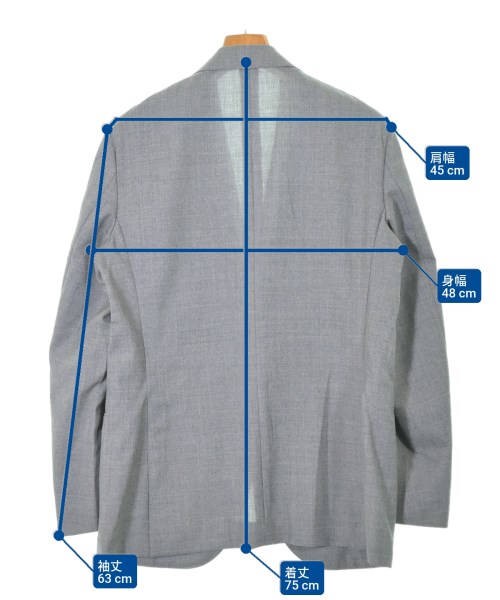 CARUSO（カルーゾ）テーラードジャケット グレー サイズ:48(L位) メンズ/2200645192025