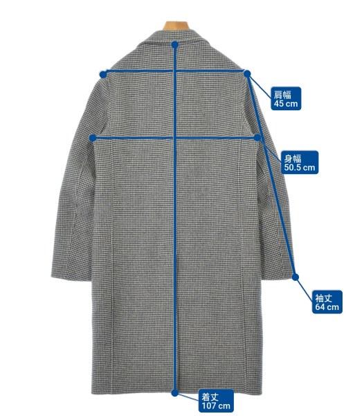 CARUSO（カルーゾ）チェスターコート グレー サイズ:48(L位) メンズ/2200647344026