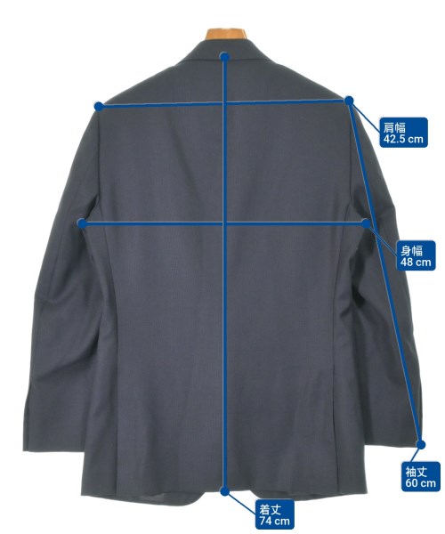 CARUSO（カルーゾ）テーラードジャケット 紺 サイズ:48(L位) メンズ/2200660254050