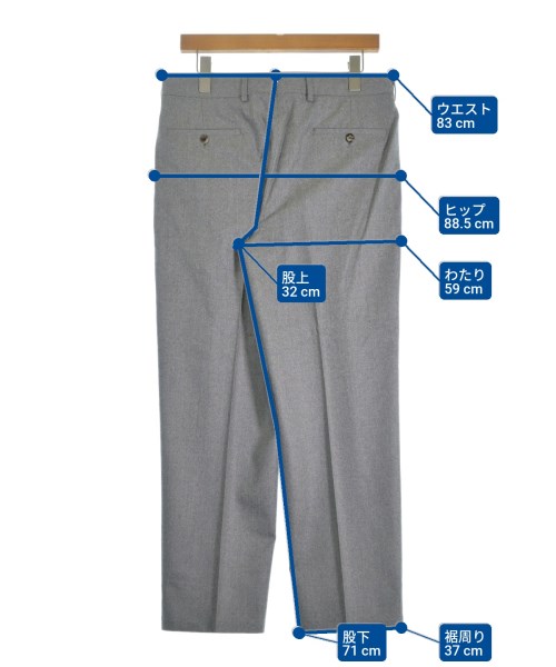 CARUSO（カルーゾ）スラックス グレー サイズ:-(XL位) メンズ/2200663758098