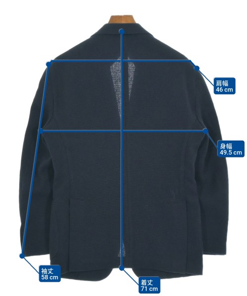 AD56（アーディーチンクアンタセイ）テーラードジャケット 紺 サイズ:-(S位) メンズ/2200647621042