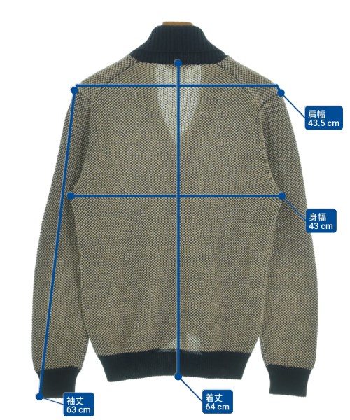 ZANONE（ザノーネ）カーディガン 紺 サイズ:48(L位) メンズ/2200620505079