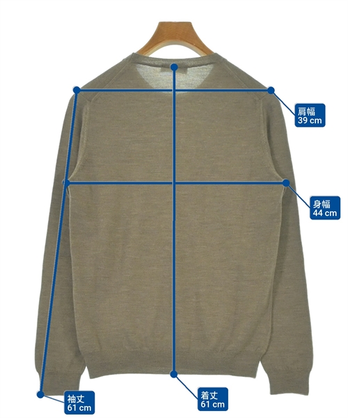 ZANONE（ザノーネ）ニット・セーター 茶 サイズ:44(S位) メンズ/2200621502060