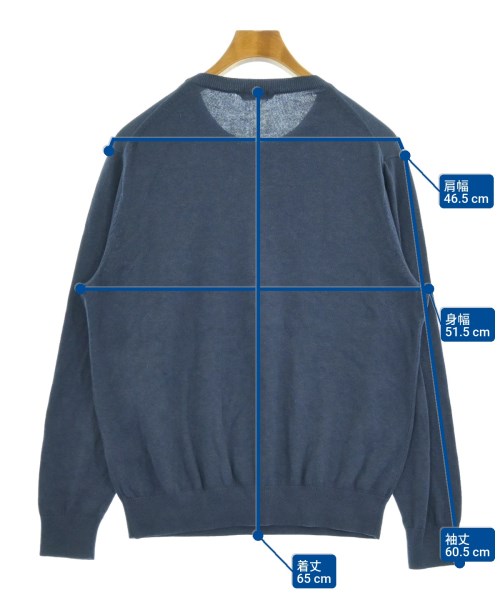 ZANONE（ザノーネ）ニット・セーター 紺 サイズ:50(XL位) メンズ/2200620043014