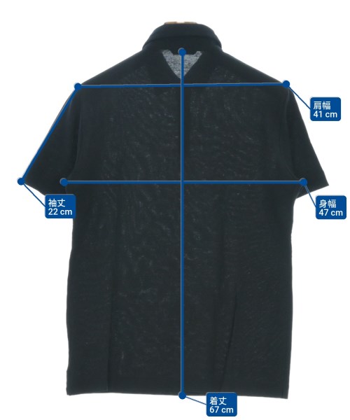 ZANONE（ザノーネ）ポロシャツ 紺 サイズ:48(L位) メンズ/2200675375115