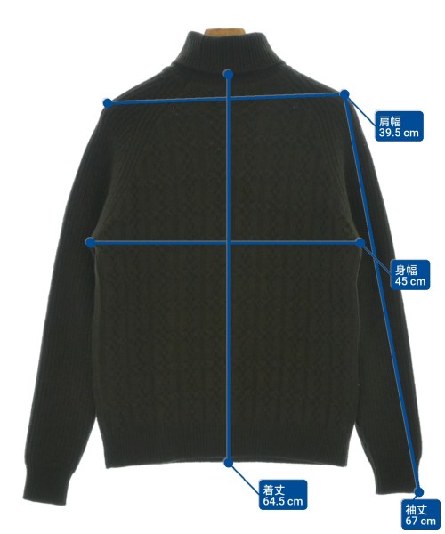 ZANONE（ザノーネ）ニット・セーター 茶 サイズ:46(M位) メンズ/2200656716142