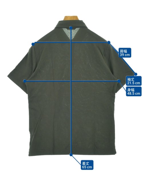 ZANONE（ザノーネ）ポロシャツ カーキ サイズ:48(L位) メンズ/2200647835142