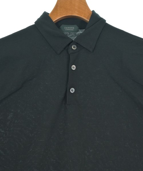 ZANONE（ザノーネ）ポロシャツ 黒 サイズ:48(L位) メンズ/2200647835180