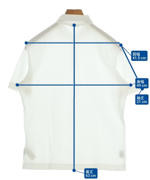 ZANONE（ザノーネ）ポロシャツ 白 サイズ:48(L位) メンズ/2200647835203